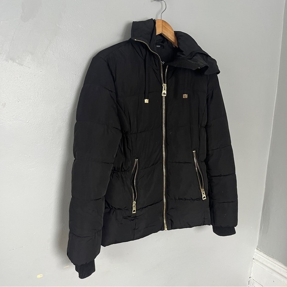 Guess Women’s Puffer Winter Jacket Coat Black small - Picture 2 of 8